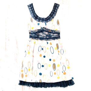 NWOT Y Apparel Retro Silk Lace Dress